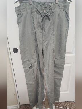 Quince Green Drawstring Tencel Pants Size Xl